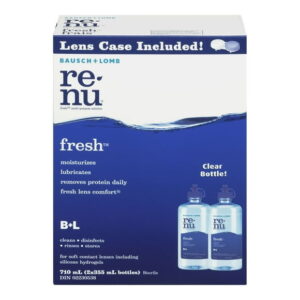 Bausch + Lomb Renu Fresh Multi-Purpose Contact Lens Solution Twin Pack, 710 mL