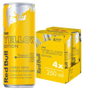 Red Bull Energy Drink, Tropical, 250ml (4 pack), 4 x 250 mL