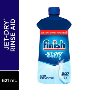 Finish Jet-Dry, Dishwasher Rinse Aid, Original, 621ml, Dishwasher Rinse Agent & Drying Agent, 621mL