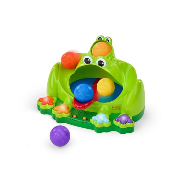 Bright Starts Poppin' Ball Frog Ball Play Toy, 6 months to 3 years