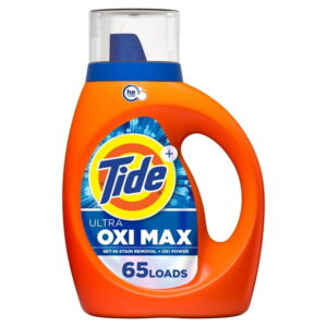 Tide Ultra Oxi Max Liquid Laundry Detergent, Set-in Stain Removal Plus Oxi Power, Laundry Detergent Liquid with Extra Oxi Power, 2.72 L