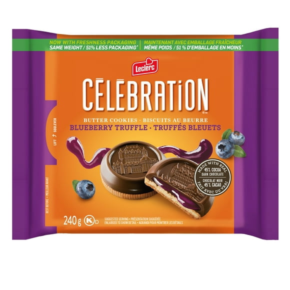 CELEBRATION DARK CHOCOLATE BLUEBERRY TRUFFLE, 240G EACH BOX