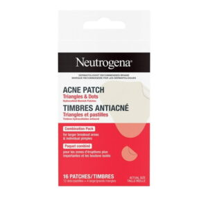 Neutrogena Acne Patches Combination Pack, Ultra-Thin Hydrocolloid Acne Patch Absorbs Fluids & Removes Impurities To Help Pimples Look Smaller, 2 Sizes, 16 Patches