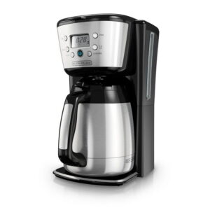 Black + Decker Thermal Programmable 12-Cup Coffee Maker, Stainless Steel, Insulated Thermal Carafe