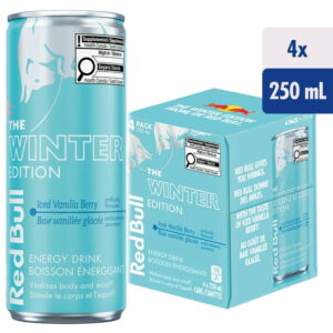 Red Bull Winter Edition Iced Vanilla Berry 4x250ML, Red Bull Winter Edition Iced Vanilla Berry 4x250ML
