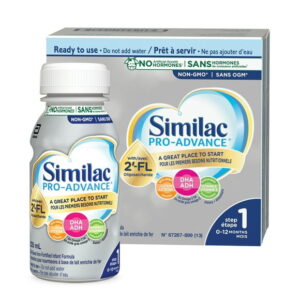 Similac Pro-Advance Step 1, Baby Formula, Our Closest Formula to Breast Milk with 2’-FL, Easy To Digest, 0+ Months, Ready to Feed, 16 x 235 mL, Ready to Feed, 16 x 235 mL