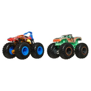 Hot Wheels Monster Trucks Demolition Doubles, 2-Pack of 1:64 Scale Toy Trucks