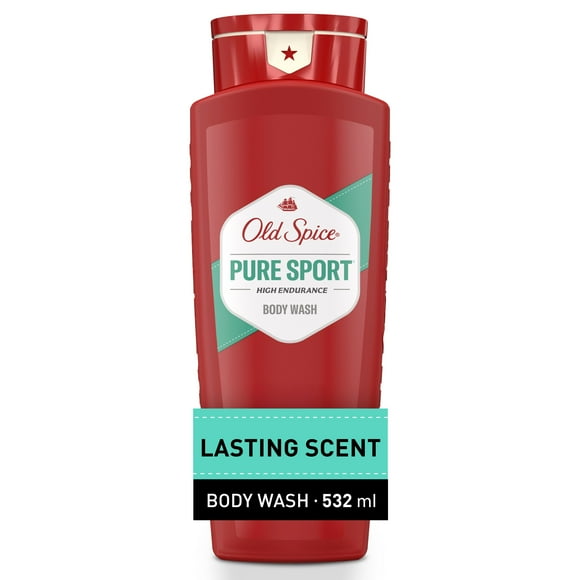 Old Spice High Endurance Body Wash for Men, Pure Sport Scent, 532 mL, Pure Sport