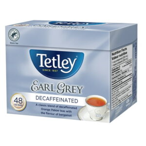 Tetley Tea Decaffeinated Earl Grey, Tetley Earl Grey Decaf Tea 48