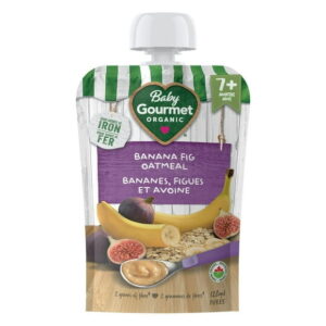 Baby Gourmet Organic Puree Banana Fig Oatmeal, Puree - 128 ml