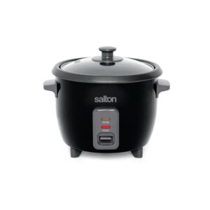 Salton Automatic Rice Cooker & Steamer 6 Cup RC1653, 6 Cups Cooked, Steamer Basket