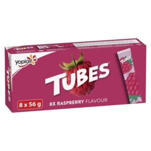 Yoplait Raspberry Flavour Tubes, 448G, 448.000g