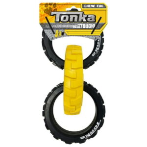 Tonka Flex Tread 3-Ring Tug Dog Toy, 10.5 in