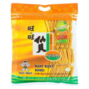 Want-Want Senbei Rice Crackers Family Pack 400g, Want-Want Senbei Rice Cracker