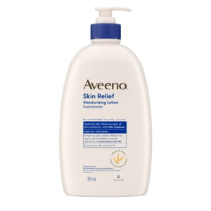 Aveeno Skin Relief Moisturizing Lotion, Shea Butter, Oat, Dimethicone, Dry Skin Body Moisturizer, Fragrance Free, 975 mL