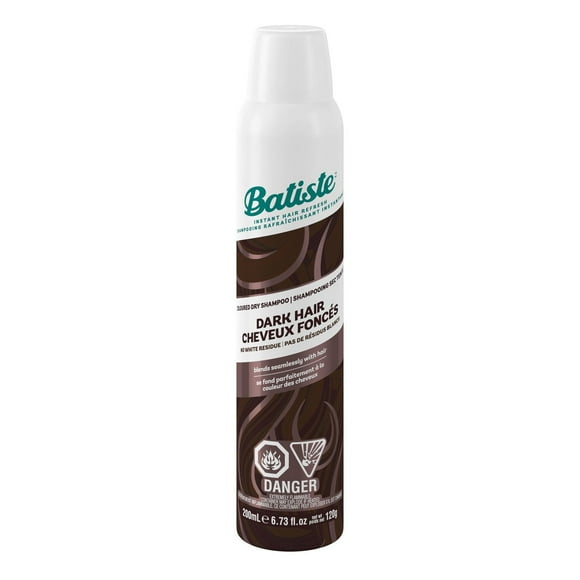 Batiste Plus Divine Dark Dry Shampoo, 200 mL, For Dark Brown Hair