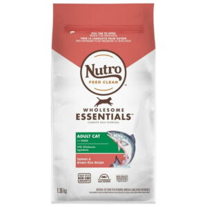 NUTRO Wholesome Essentials Adult Salmon & Brown Rice Natural Dry Cat Food, 1.36 - 6.35kg