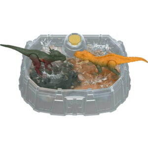 Jurassic World Dino Reveal 2 Dinosaur Toys in Battle Arena, Warm Water Changes Decoration - Walmart Exclusive
